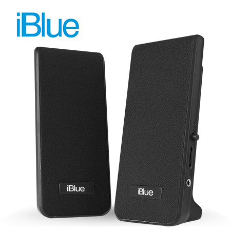 PARLANTE IBLUE 2.0 MULTIMEDIA BLACK 3.5MM/USB POWER (PN MS-232-BK)